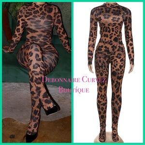 Leopard Print Two-Piece Set